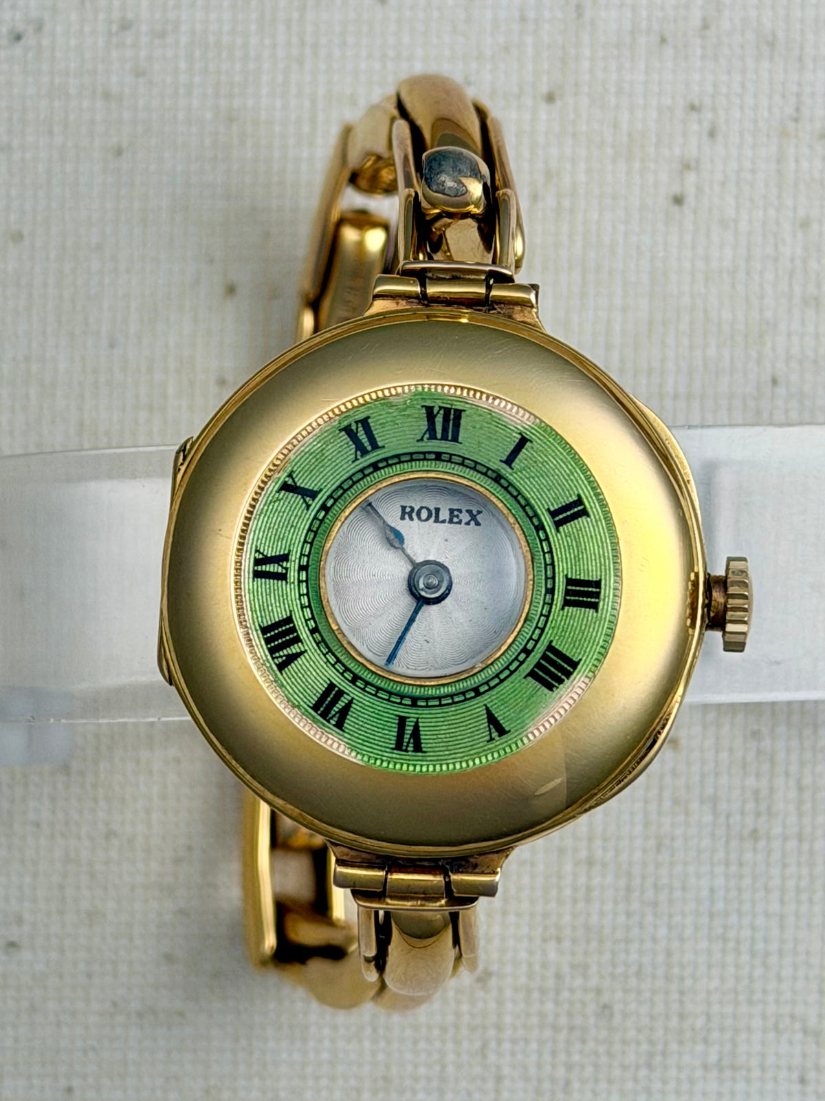 Rolex Roaring 20s Half Hunter 9k gold Ladies Cocktail Vintage