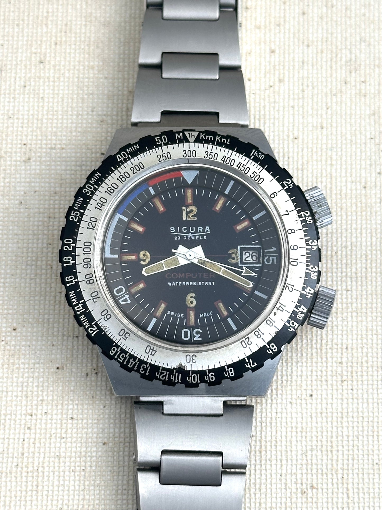 Sicura "Computer" Diver Jumbo Vintage
