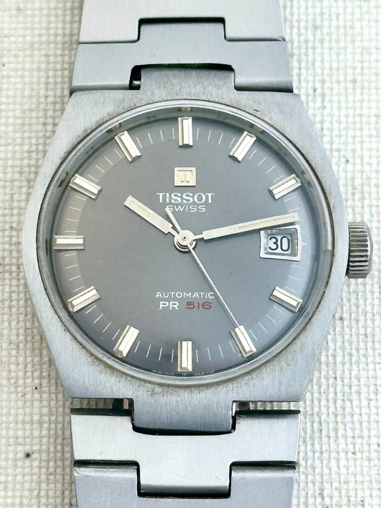 Tissot PR516 Grey Dial Vintage
