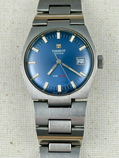 Tissot PR516 all Blue Dial Vintage