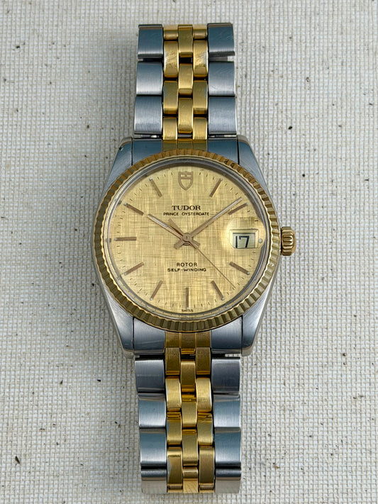 Tudor Two-Tone Linen Dial Vintage