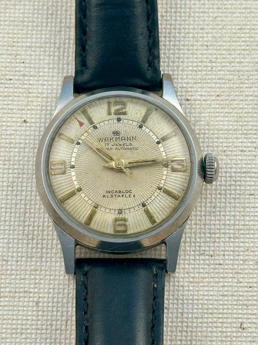 Wakmann Alstaflex Textured Dial Vintage