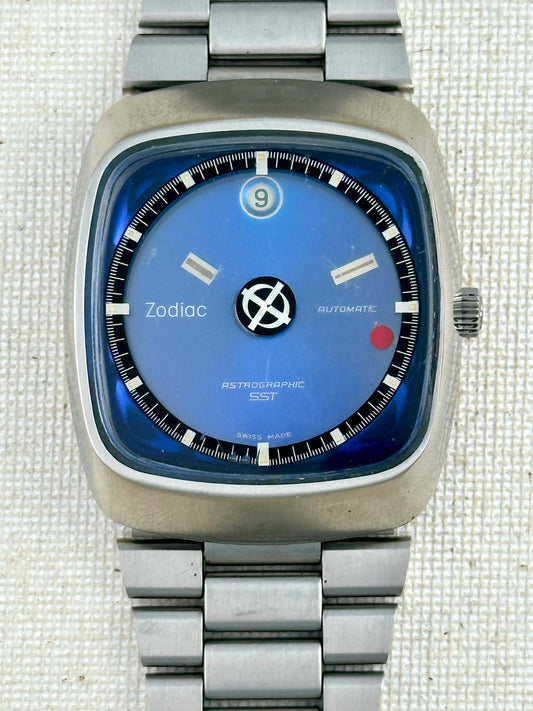 Zodiac Astrographic Blue Dial Steel Vintage