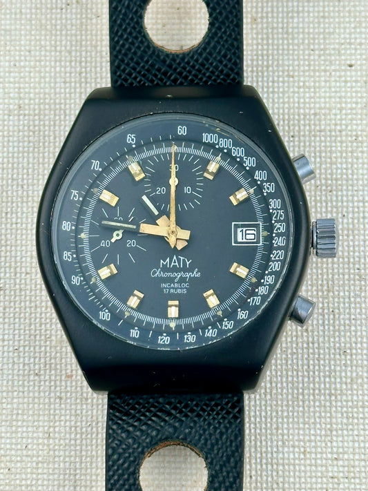 Maty Besancon Suisse Chronographe Vintage
