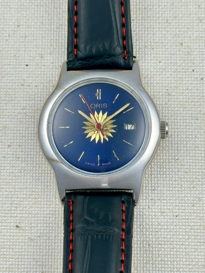 Oris etched flower dial vintage