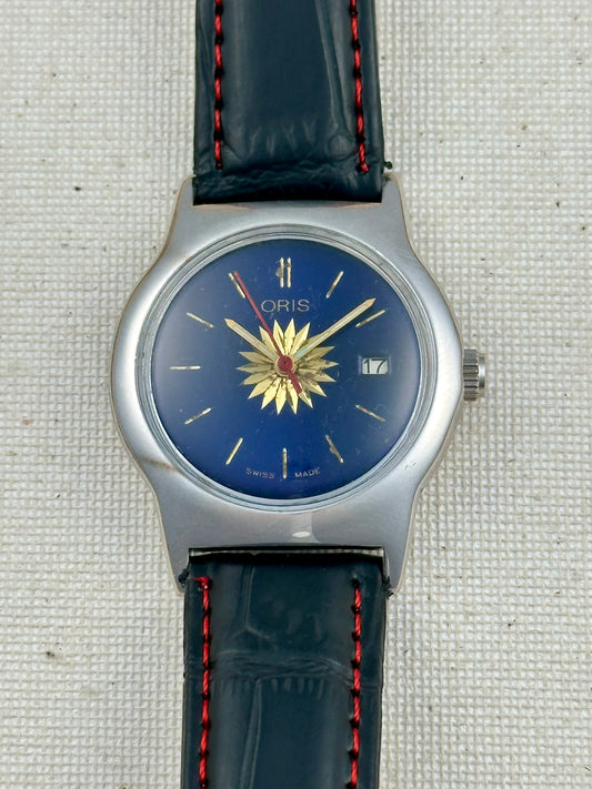 Oris etched flower dial vintage